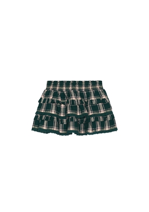 LoveShackFancy Kids Billie Skirt in Green. Size 2. Also in 3, 4, 5.