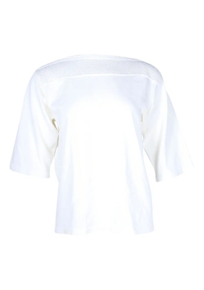 Hermès Pre-Owned boat-neck cotton T-shirt - White