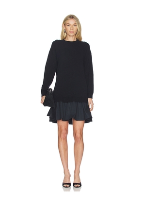 NAADAM Premium Cashmino Mini Dress in Black. Size L. Also in M, S, XS.