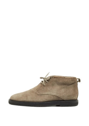 Tod's Vintage suede lace-up boots - Grey