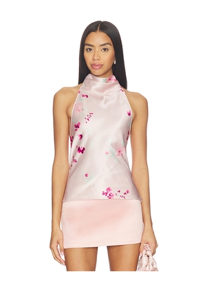 MAJORELLE Paola Top in Rose. Size L. Also in M, S, XL, XS.