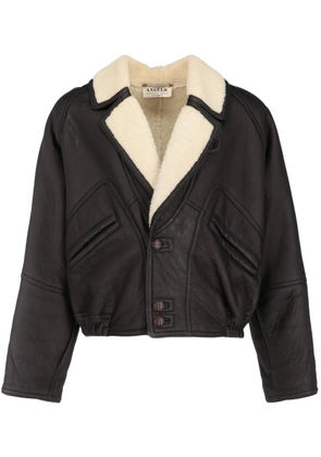 A.N.G.E.L.O. Vintage Cult 1980s leather coat - Black