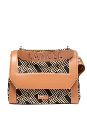 Lancel Ninon geometric-pattern crossbody bag - Black