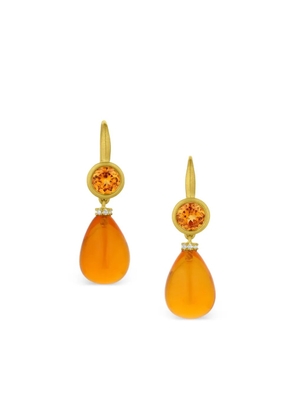 Leigh Maxwell 18K yellow gold multi-stone earrings