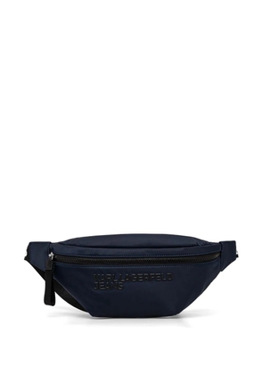 Karl Lagerfeld Jeans logo-embossed belt bag - Blue