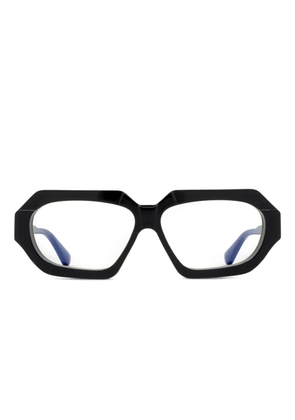 Kuboraum K42 geometric-frame glasses - Black