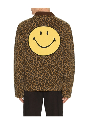 Market Smiley La Work Jacket in Brown. Size L. Also in M, S, XL/1X.