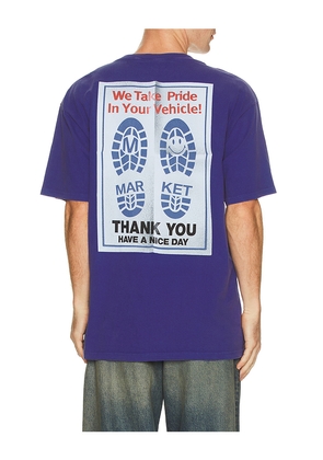 Market Pride in My Ride Tee in Blue. Size L. Also in M, S, XL/1X.