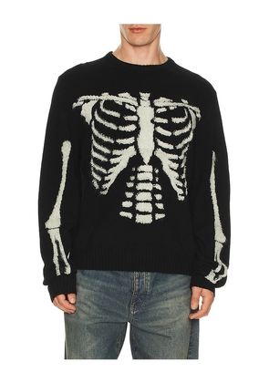 Market Skelly Sweater in Black. Size L. Also in M, S, XL/1X.