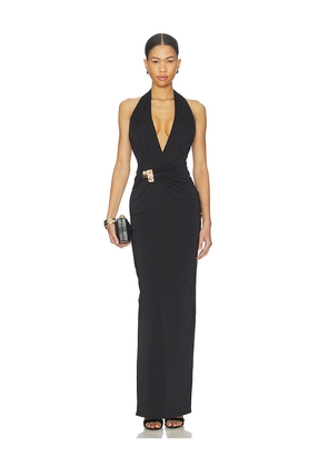 Nookie Portia Halter Maxi Dress in Black. Size M. Also in XS, S.