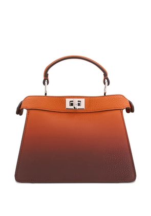 FENDI mini Peekaboo ISeeU leather tote bag - Brown