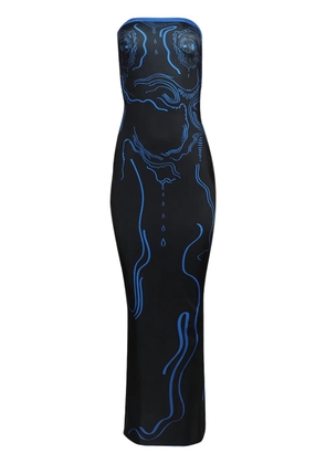 Di Petsa printed long dress - Black