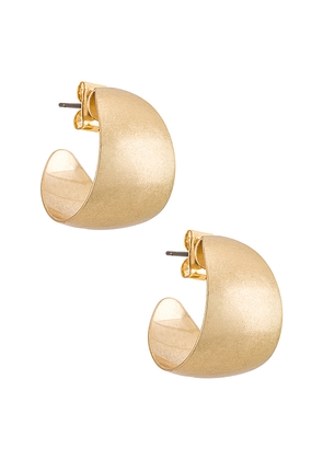 petit moments Melrose Hoop Earring in Metallic Gold.