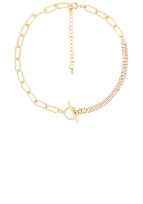 petit moments Demie Necklace in Metallic Gold.