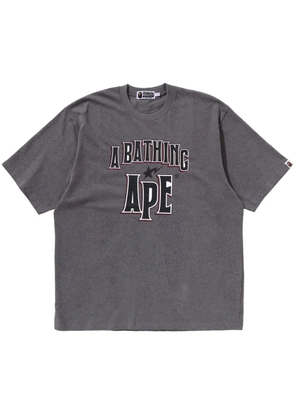 A BATHING APE® logo-print T-shirt - Grey