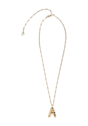Lizzie Fortunato Confetti Letter stone-embellished necklace - Gold