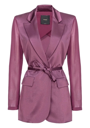 PINKO belted satin blazer