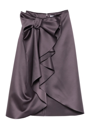 Viktor & Rolf bow-detail midi skirt - Purple