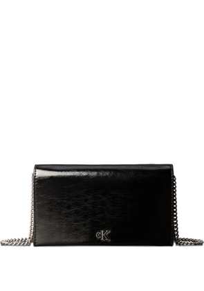 Calvin Klein chain-strap logo wallet - Black