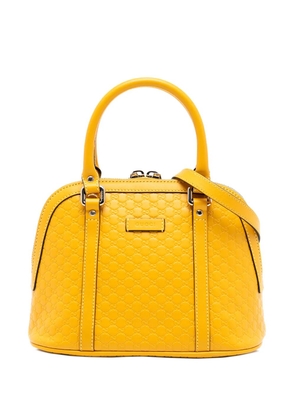Gucci Pre-Owned 2016-2025 Mini Microguccissima Dome satchel - Yellow