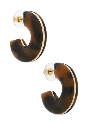 Lovers and Friends Serene Earrings in Brown.