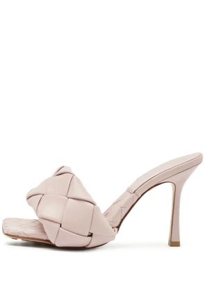 Bottega Veneta Pre-Owned Lido woven high-heeled sandals - Pink