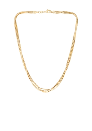Lovers and Friends Colette Necklace in Metallic Gold.