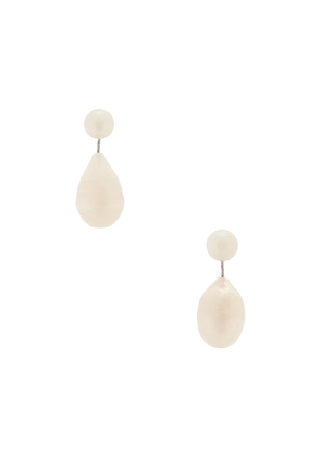 Lovers and Friends Zadie Earrings in White.