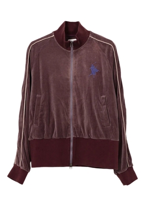 KAMIYA embroidered-detail track jacket - Purple