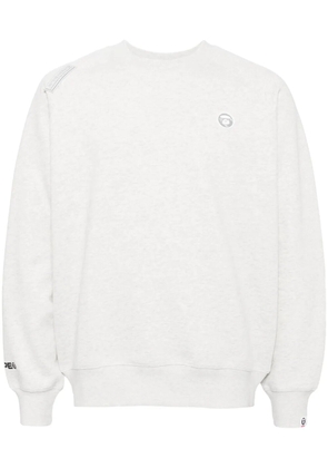 AAPE BY *A BATHING APE® logo-patch crew-neck sweatshirt - Grey