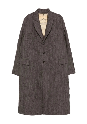 Masnada striped coat - Brown
