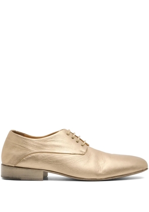 Marsèll Scia laminated-leather Derby shoes - Gold