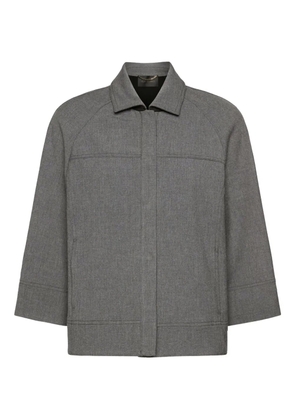 ELENA MIRO` panelled jacket - Grey