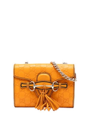 Gucci Pre-Owned 2016-2025 Mini Guccissima Emily crossbody bag - Orange