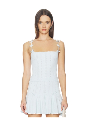 LoveShackFancy Garrett Top in White. Size L. Also in M, S, XL, XS.