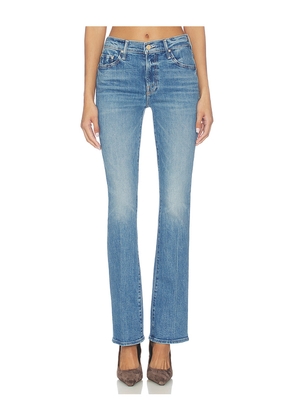 MOTHER The Outsider Sneak Jeans in Blue. Size 24. Also in 25, 26, 27, 28, 29, 30, 31, 32, 34.