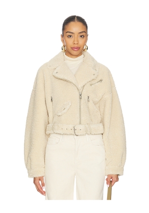 LAMARQUE Brina Jacket in Beige. Size L. Also in M, S, XS.