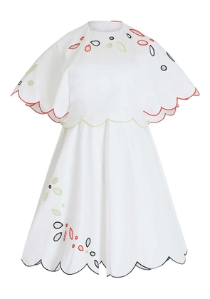 Rosie Assoulin Buttercup scalloped dress - White