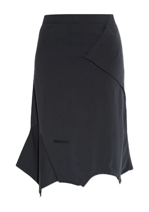 VETEMENTS asymmetrical-hemline midi skirt - Black