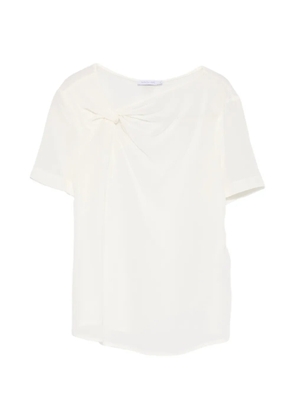 Patrizia Pepe asymmetric short-sleeve top - White
