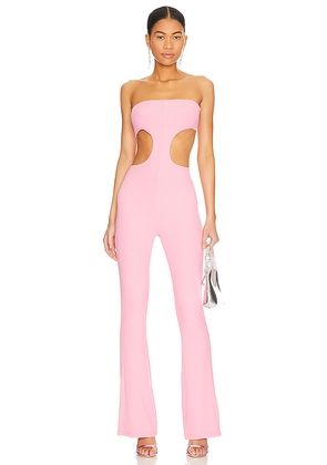 superdown Darcey Cut Out Jumpsuit in Pink. Size L. Also in M.