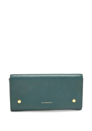 Burberry Pre-Owned Flap Continental leather wallet - Blue