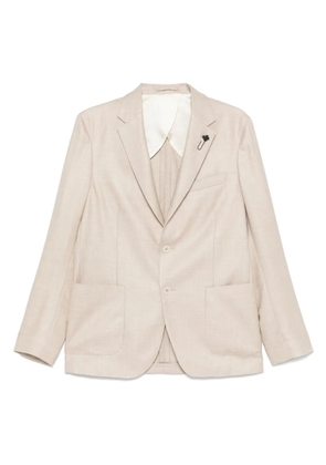 Lardini single-breasted blazer - Neutrals