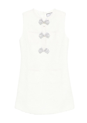 Rahil Hesan crystal-embellished sleeveless dress - White