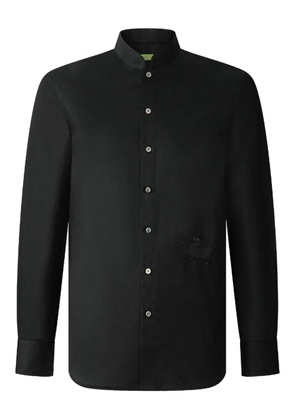 Shanghai Tang horse-embroidered shirt - Black