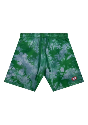 ICECREAM tie-dye shorts - Green