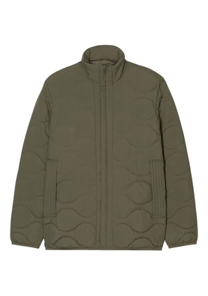 Closed quilted-puffer jacket - Green