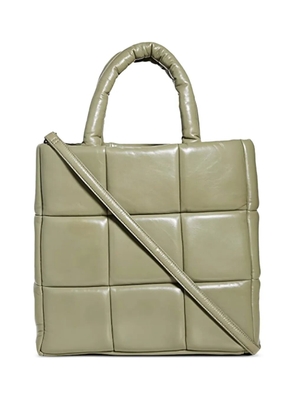 STAND STUDIO Assante quilted leather tote bag - Green