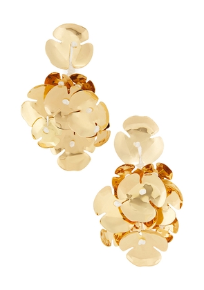 Lovers and Friends Bella Earrings in Metallic Gold.