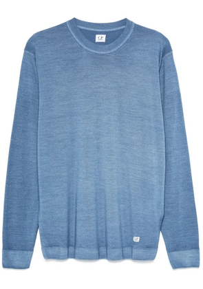 C.P. Company logo-patch sweater - Blue